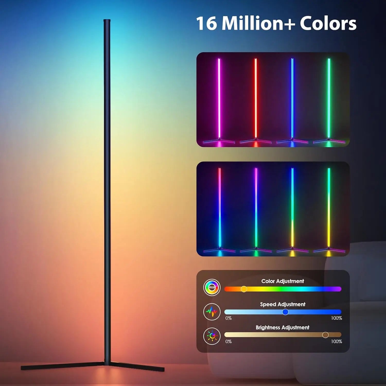 Vivid Glow Corner Lamp