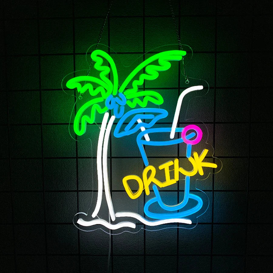 Coconut Breeze Neon Light