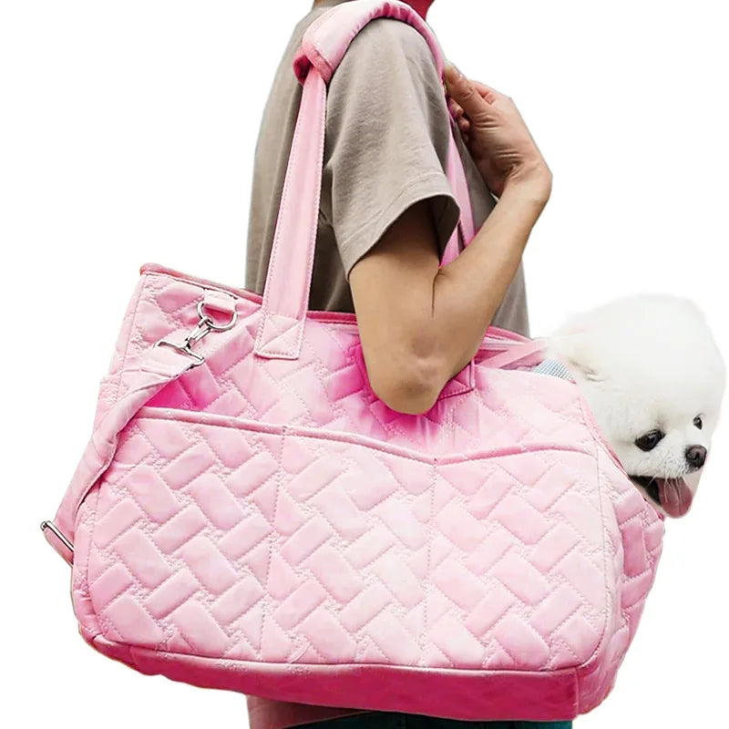 Pet Portable Carrier Bag for Puppy Cat Handbag for Small Dog Breathable Mesh Soft Cushion,Pets Tote Purse Picnic Travel Outdoor
