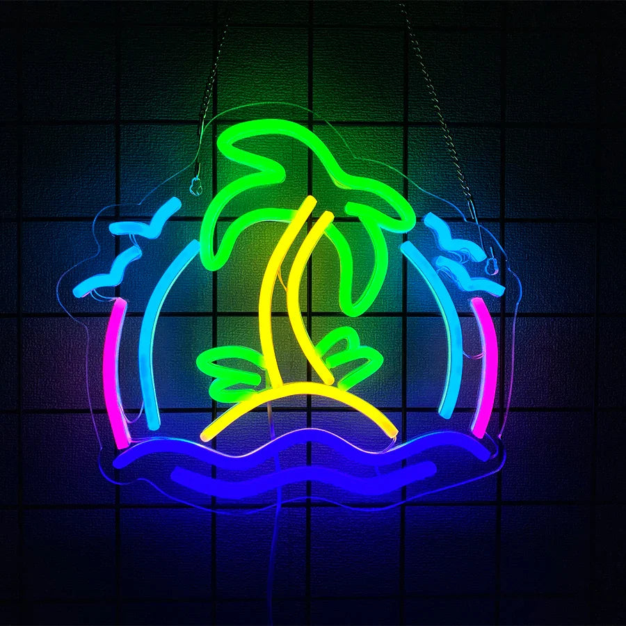 Coconut Breeze Neon Light