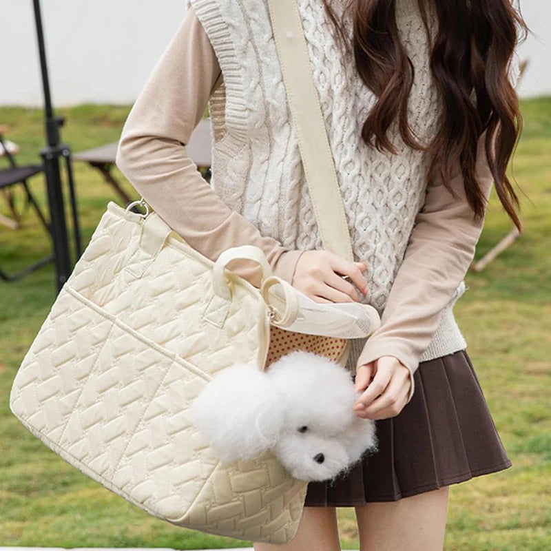Pet Portable Carrier Bag for Puppy Cat Handbag for Small Dog Breathable Mesh Soft Cushion,Pets Tote Purse Picnic Travel Outdoor