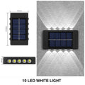 Solar Wall Lamp Yard Street Decor Light Outdoor Waterproof Up and Down Luminous Lighting Garden Landscape Lamp