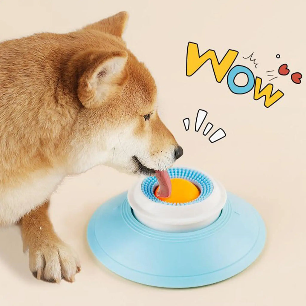 Dog Licking Mat Anti-Choking Pet Treat Dispenser Slow Food Pets Non-slip spin ballToys Pet Supplies for Bathing and Training