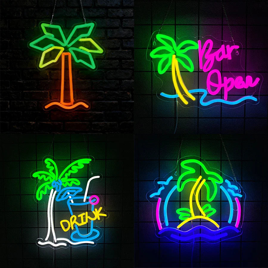 Coconut Breeze Neon Light