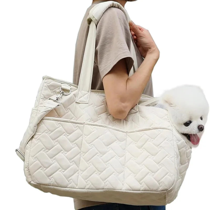 Pet Portable Carrier Bag for Puppy Cat Handbag for Small Dog Breathable Mesh Soft Cushion,Pets Tote Purse Picnic Travel Outdoor