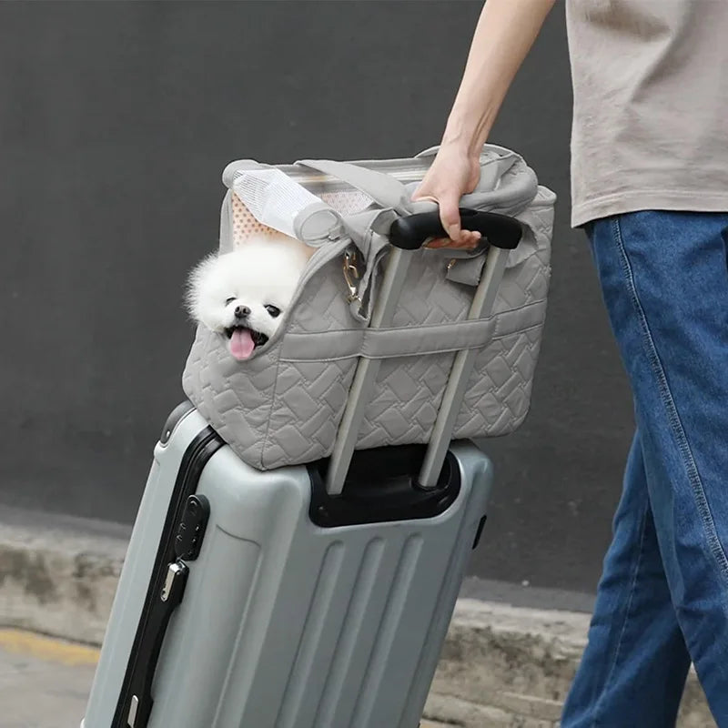 Pet Portable Carrier Bag for Puppy Cat Handbag for Small Dog Breathable Mesh Soft Cushion,Pets Tote Purse Picnic Travel Outdoor